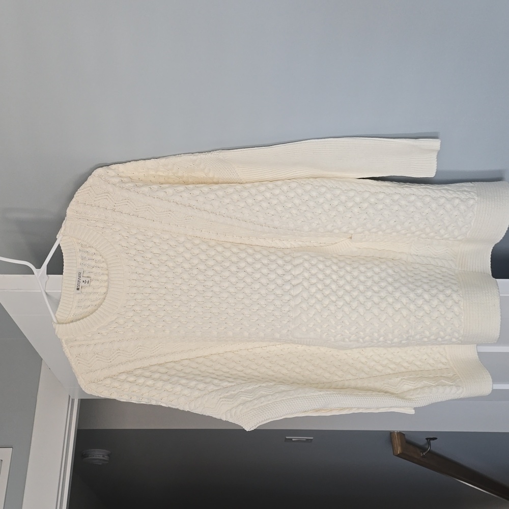 Cable Knit Style Tunic Sweater